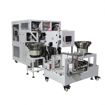 Full-automatic mushroom bagging and inserting rod basketing machine